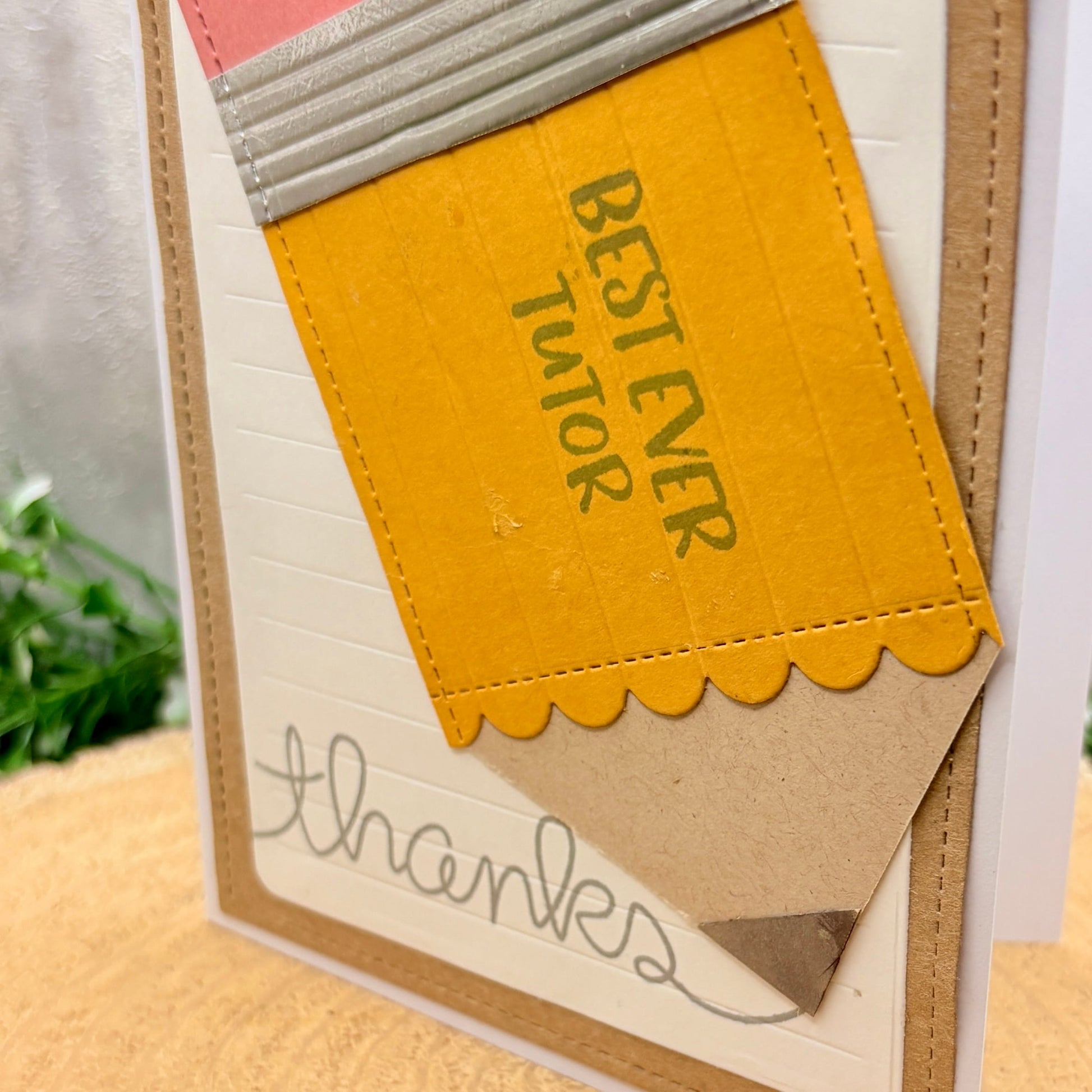 Best Ever Tutor Handmade Thank You Card-2