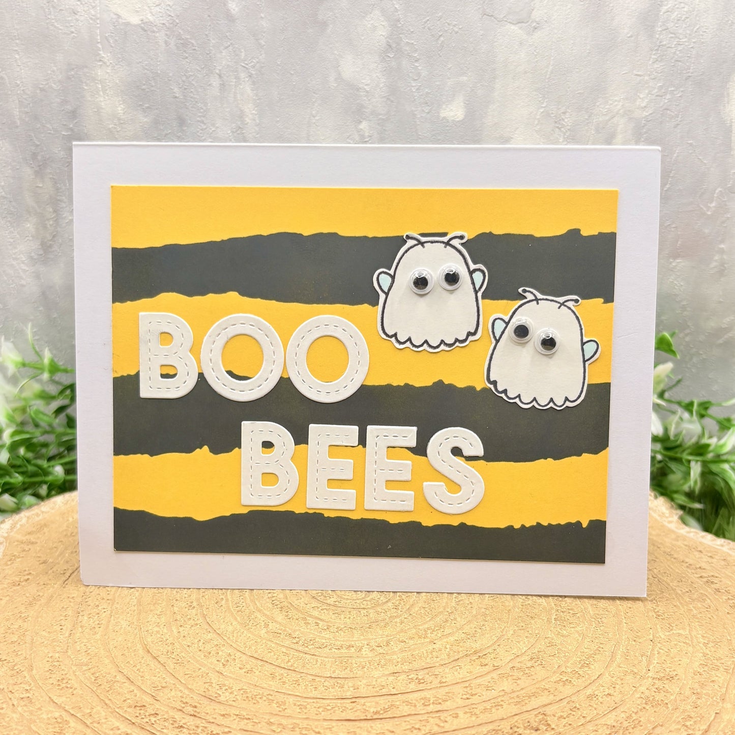 Boo-Bees Ghosts Funny Pun Handmade Card
