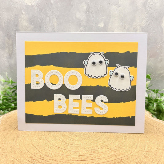Boo-Bees Ghosts Funny Pun Handmade Card