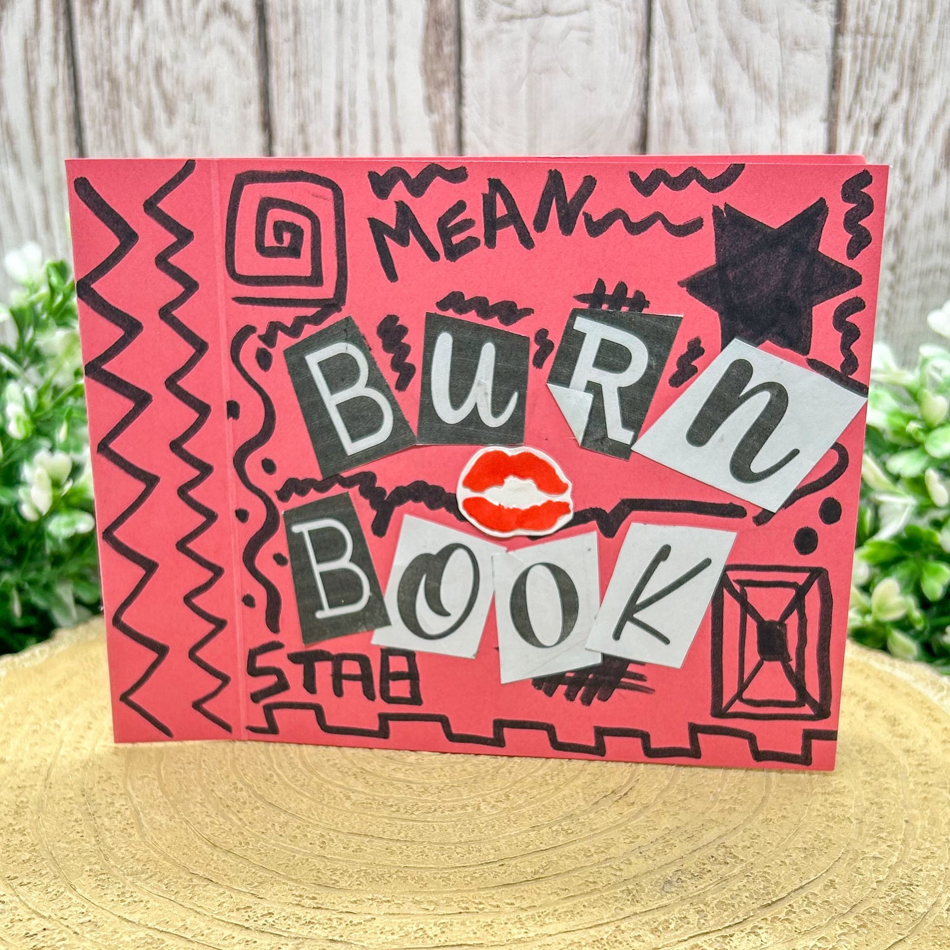 Burn Book Handmade Character Themed Card