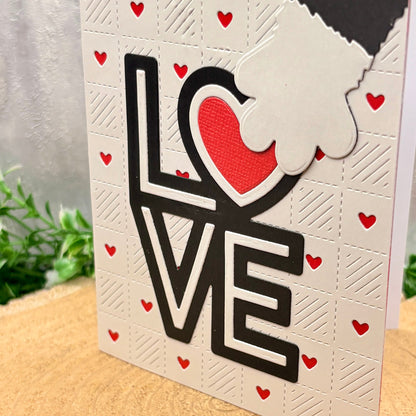 Cat Paw LOVE Handmade Card-2