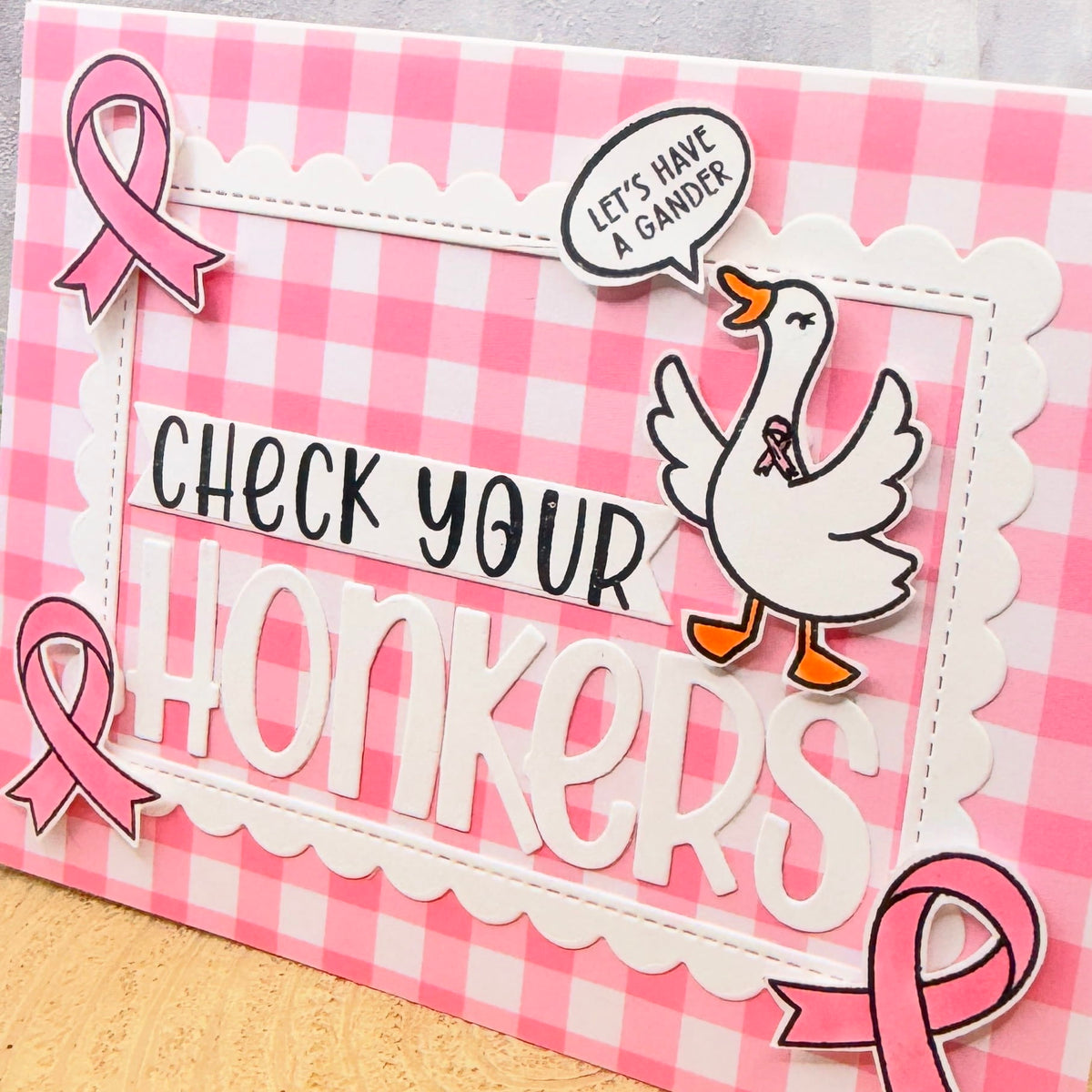 Check Your Honkers Handmade Card-2