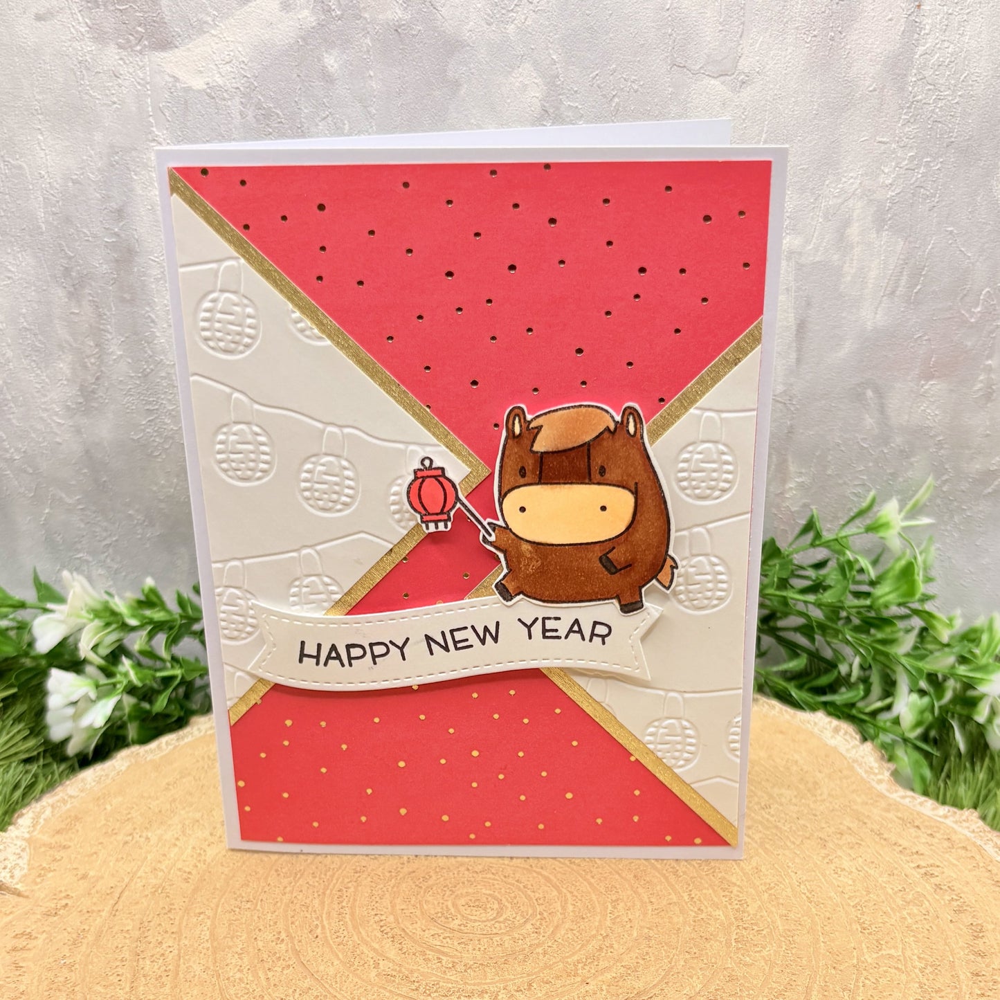 Chinese Lunar New Year Handmade Card (Choose Your Zodiac Animal)