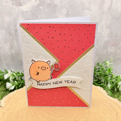 Chinese Lunar New Year Handmade Card (Choose Your Zodiac Animal)