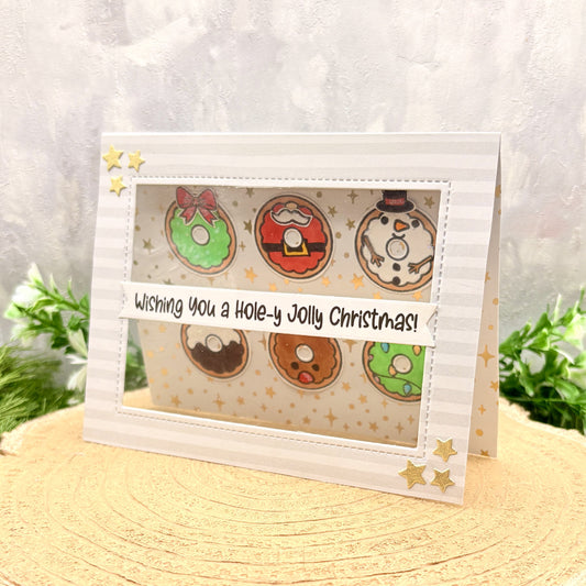 Christmas Donuts Handmade Christmas Card