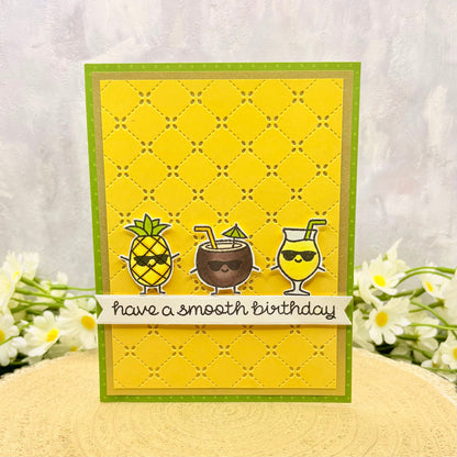 Cocktails Smooth Birthday Handmade Birthday Card