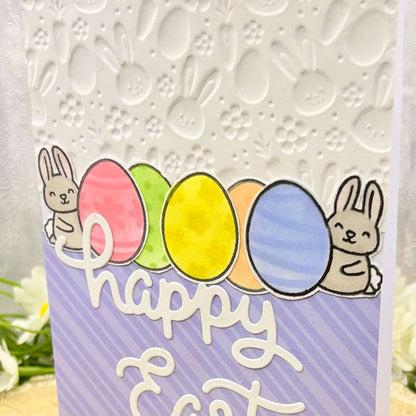 Colourful Eggs Happy Easter Handmade Card-2