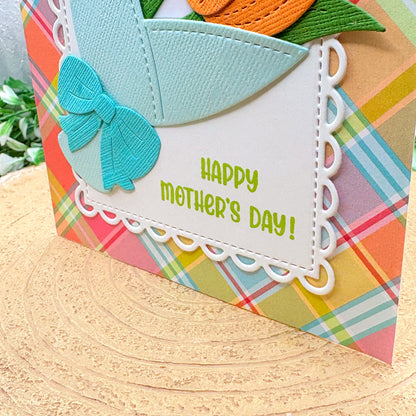 Colourful Flower Bouquet Handmade Mother's Day Card