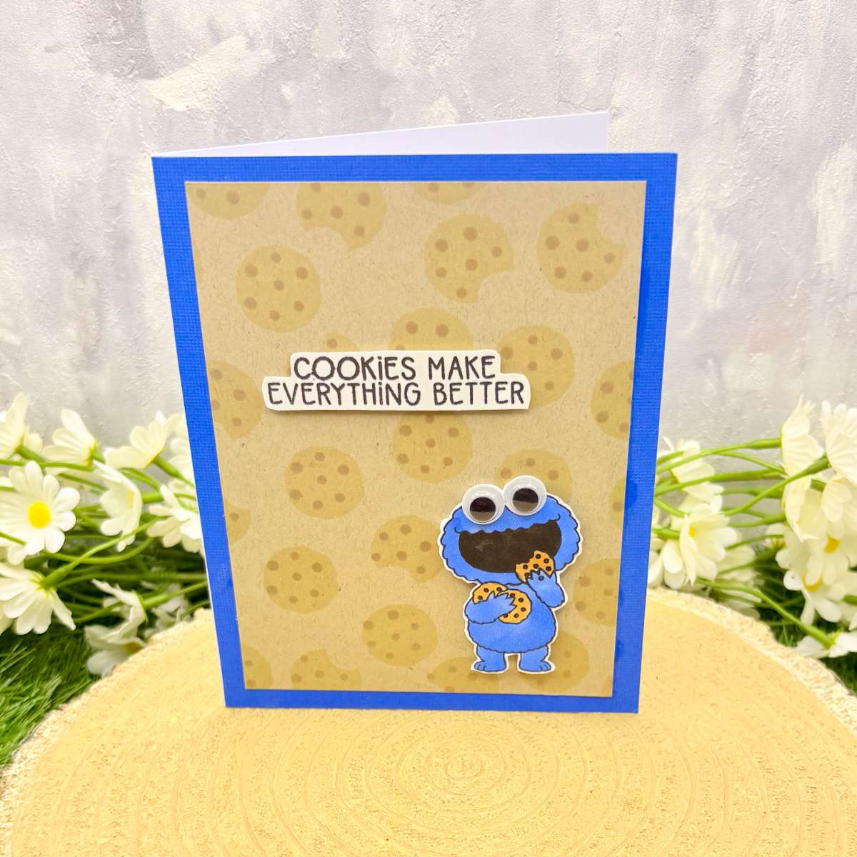 Cookie Puppet Handmade Character Themed Card-1
