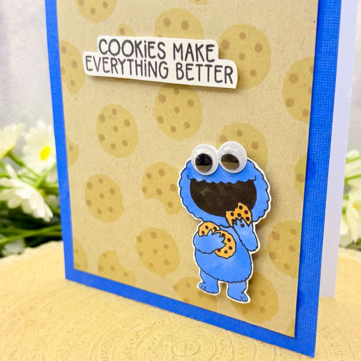 Cookie Puppet Handmade Character Themed Card-2