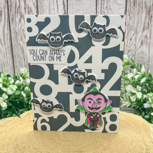 Count On Me Handmade Character Themed Card