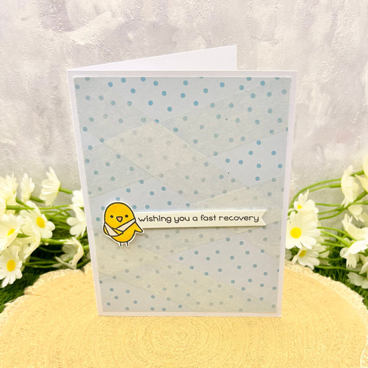 Cute Bird & Bandage Handmade Get Well Soon Card-2