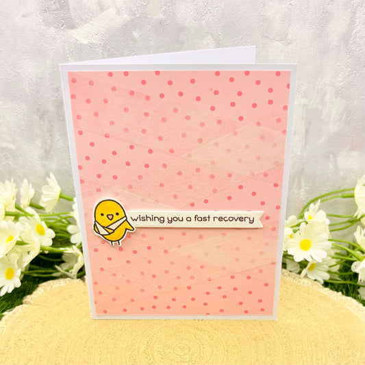 Cute Bird & Bandage Handmade Get Well Soon Card-3