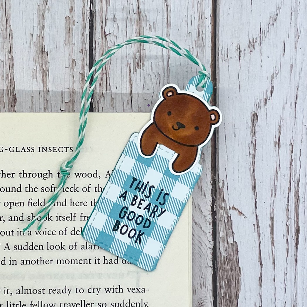 Cute Brown Bear Handmade Bookmark