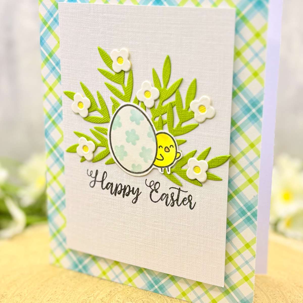 Cute Chick & Egg Handmade Easter Card-2