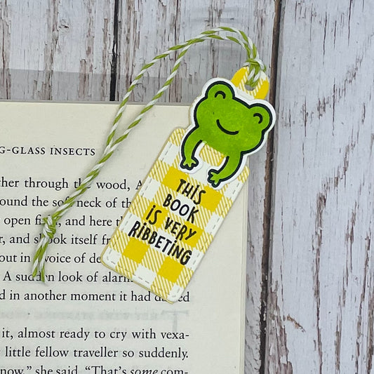 Cute Frog Handmade Bookmark