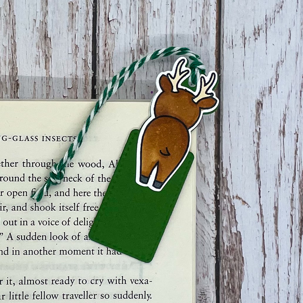 Cute Reindeer Handmade Bookmark-1