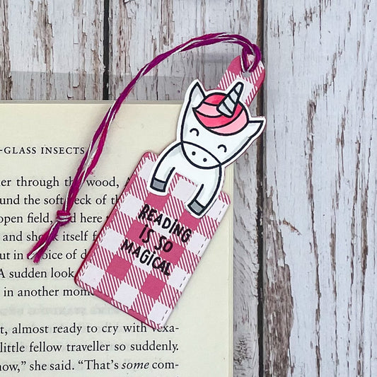Cute Unicorn Handmade Bookmark