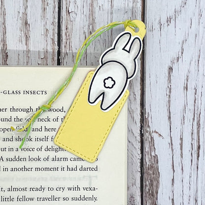 Cute White Bunny Handmade Bookmark-1