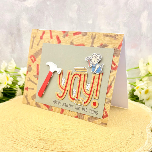DIY Dad Your Nailing This Handmade Father's Day Card-1