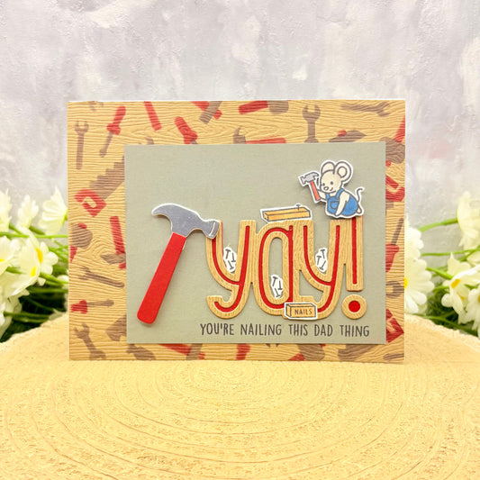 DIY Dad Your Nailing This Handmade Father's Day Card