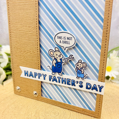 DIY Mouse & Spanner Wrench Handmade Father's Day Card-2