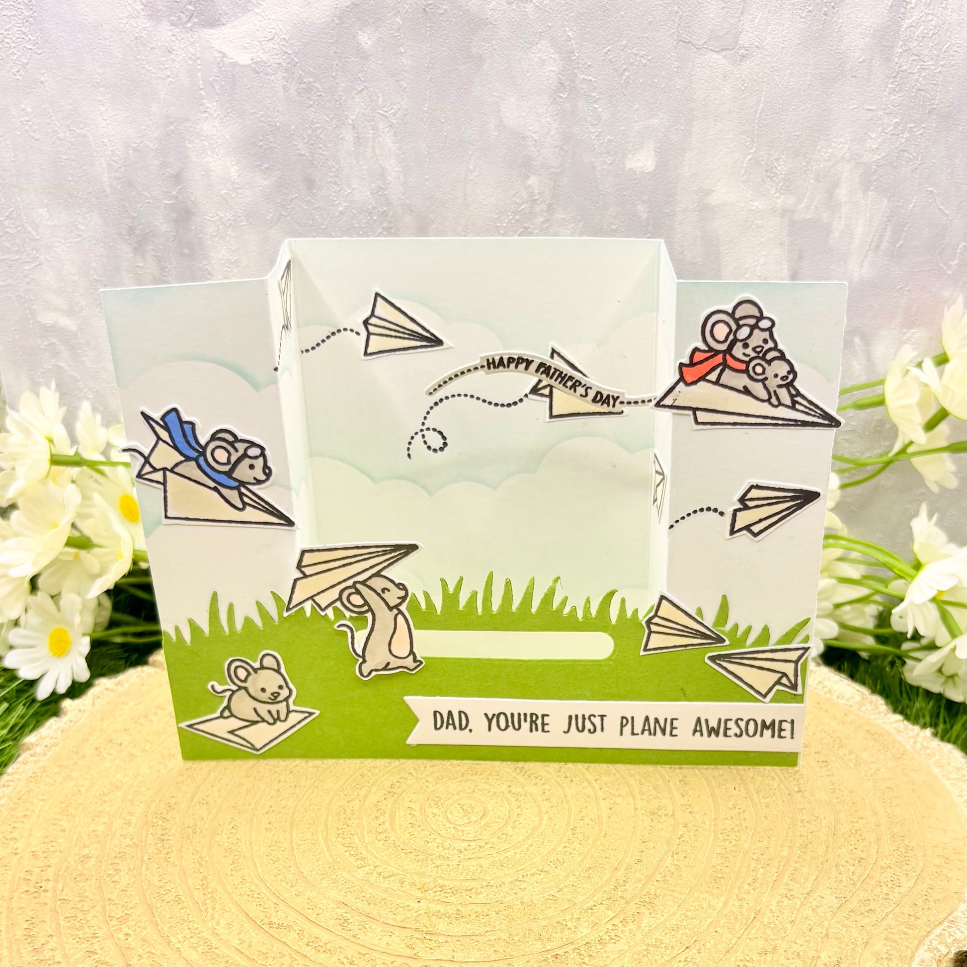 Dad Plane Awesome Handmade Father's Day Card-1