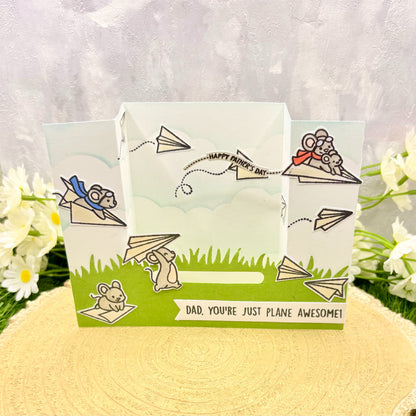 Dad Plane Awesome Handmade Father's Day Card-1