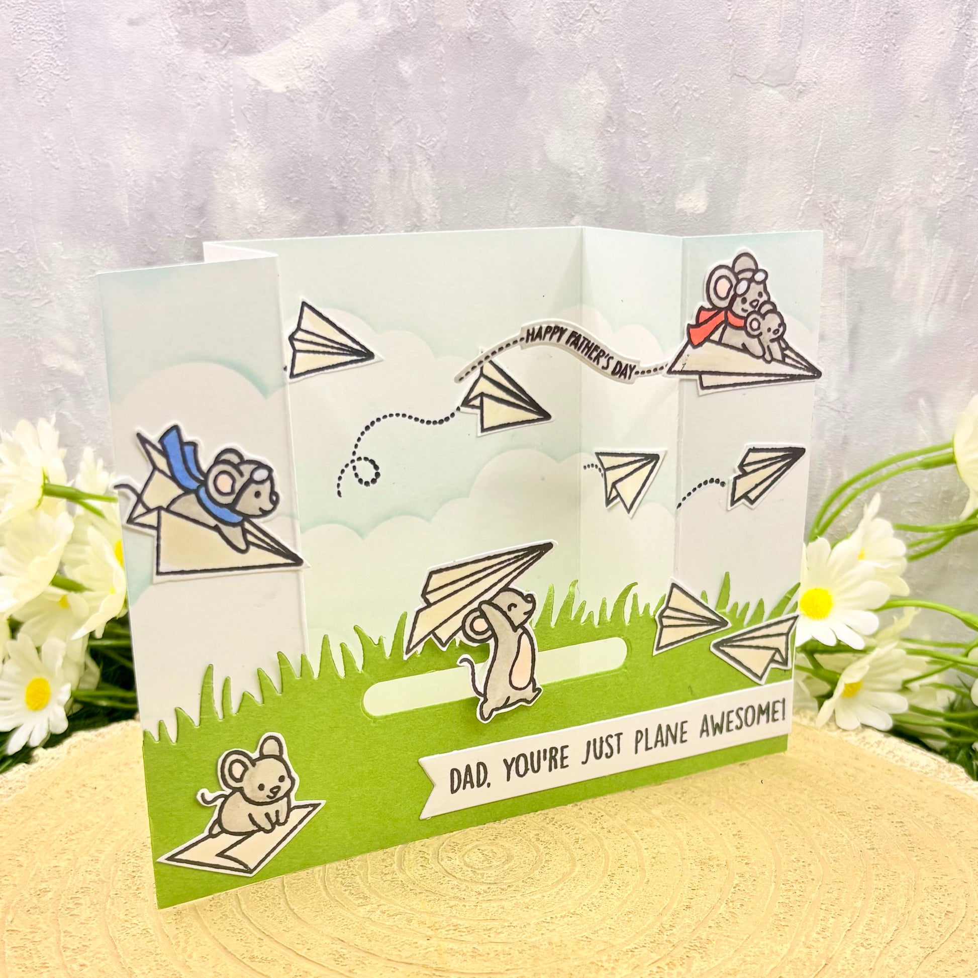 Dad Plane Awesome Handmade Father's Day Card-2