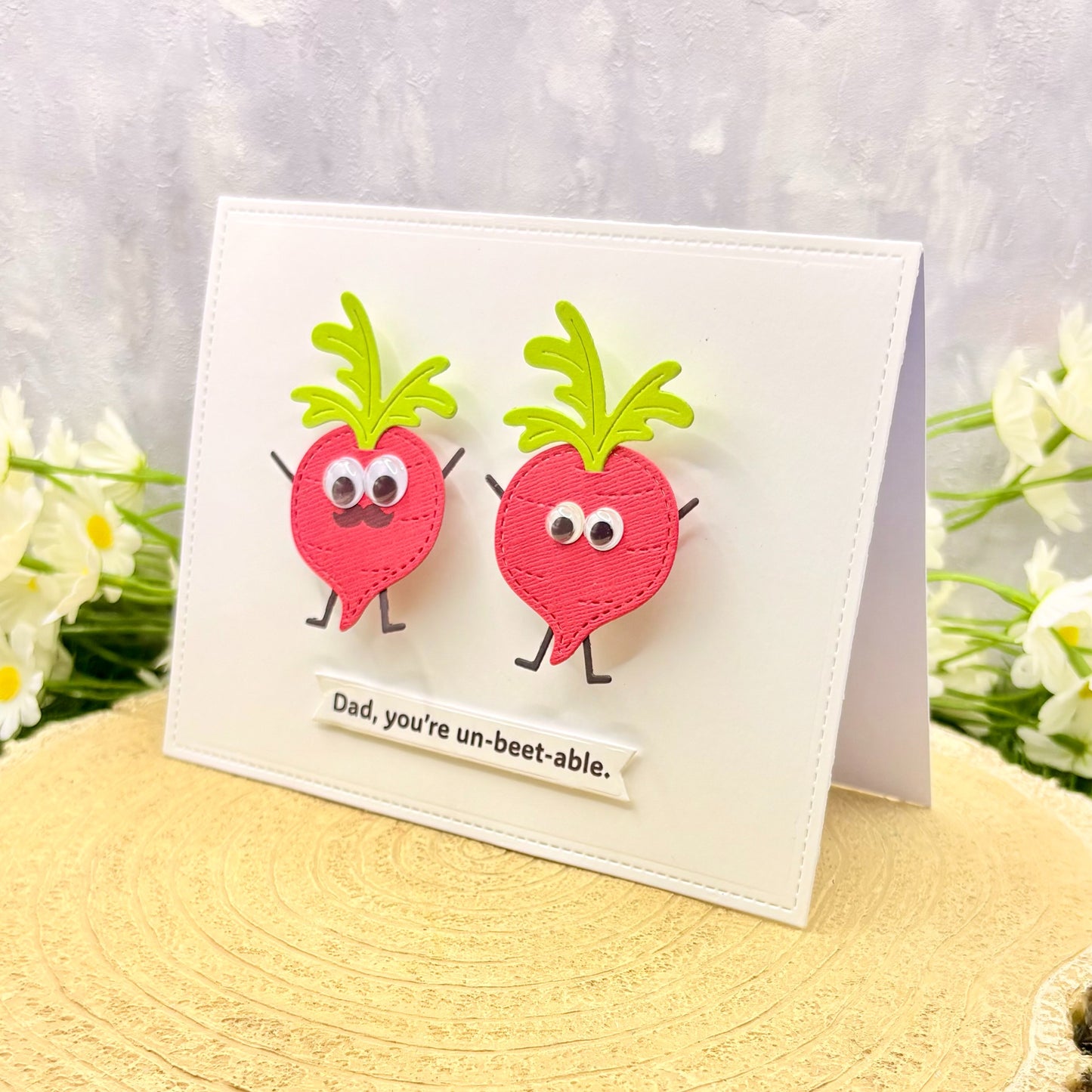Dad, You're Un-Beet-able Handmade Father's Day Card-1