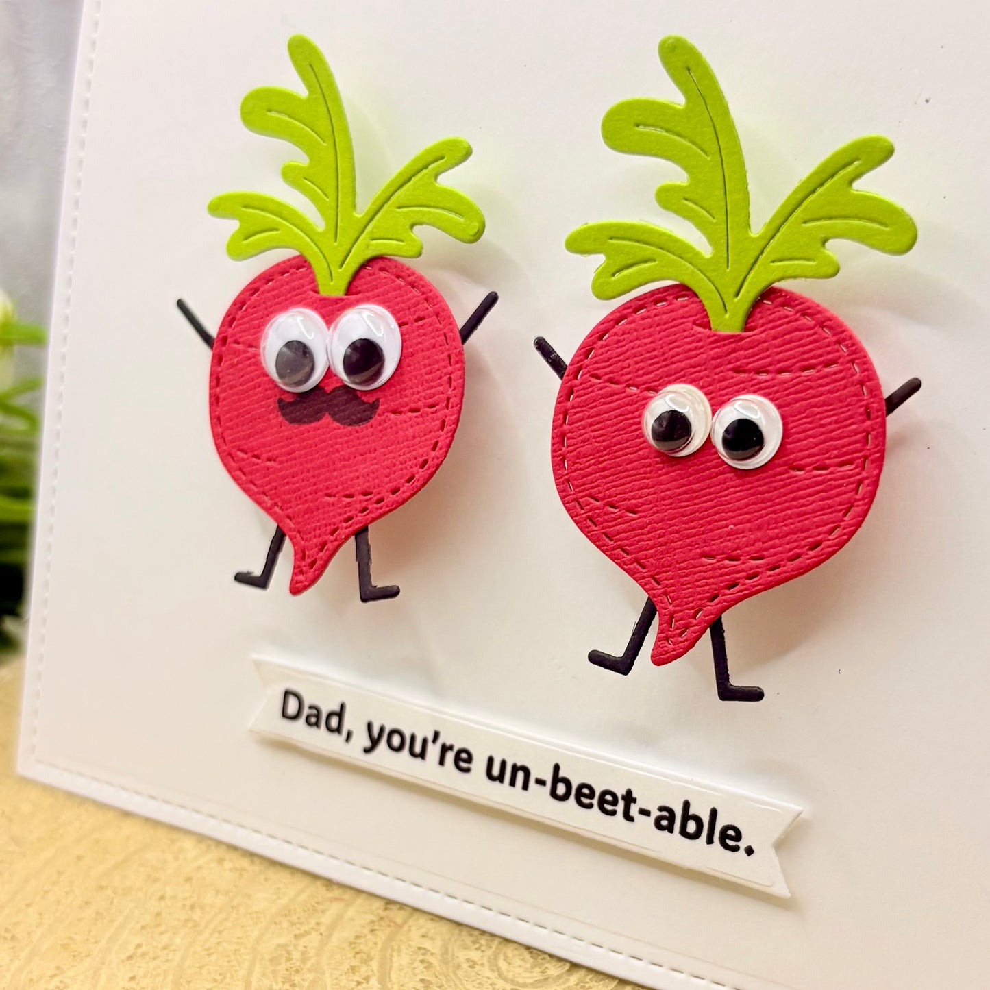 Dad, You're Un-Beet-able Handmade Father's Day Card-2