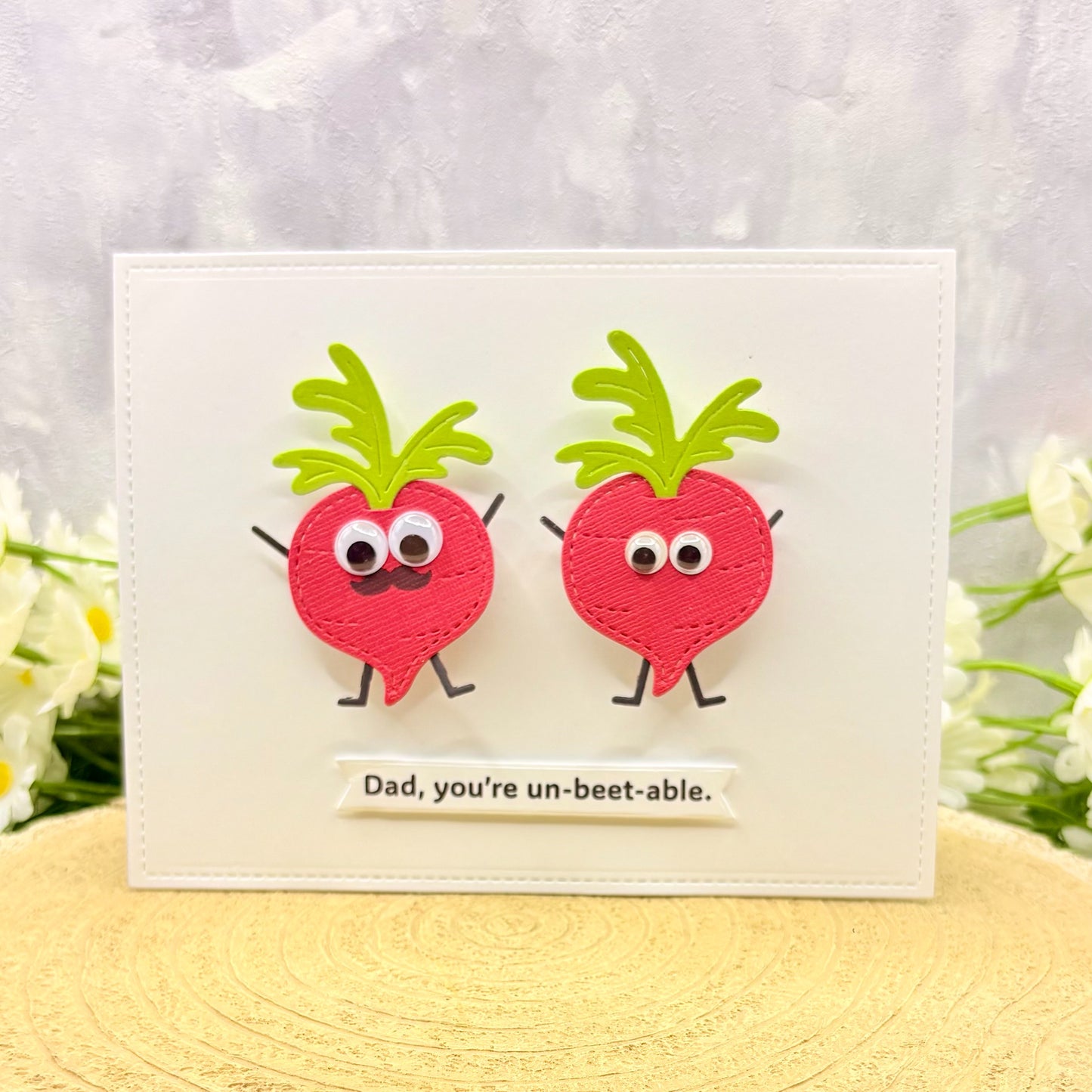 Dad, You're Un-Beet-able Handmade Father's Day Card
