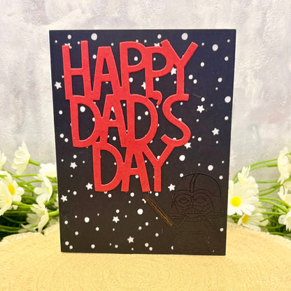 Darth Character Handmade Father's Day Card