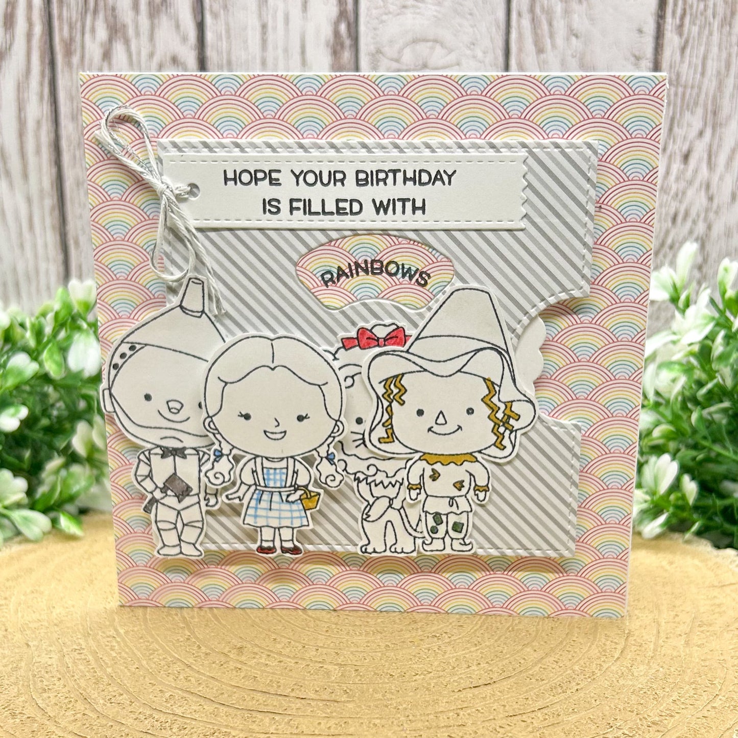 Dorothy & Friends Character Themed Handmade Birthday Card
