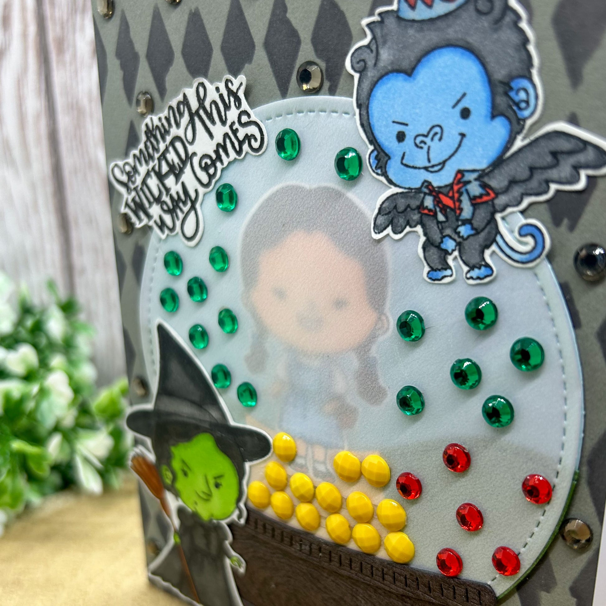 Dorothy & Wicked Friends Handmade Character Themed Card-2