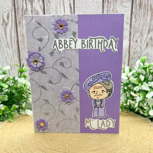 Downton Lady Abbey Birthday Handmade Character Card