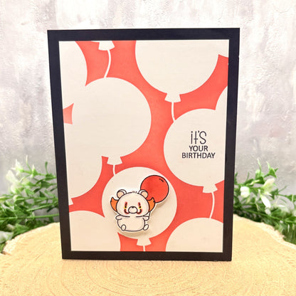 Dressed as Pennywise Character It's Your Birthday Handmade Card