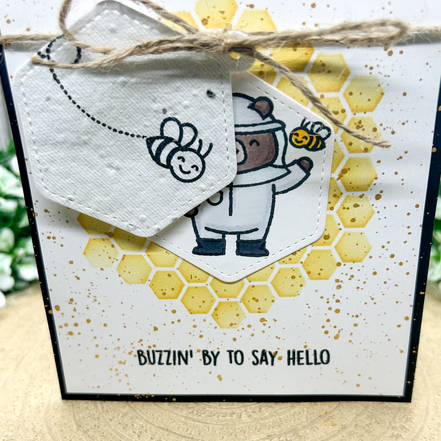 Eco-friendly Bee Keeper Handmade Card With Seed Paper Gift-2