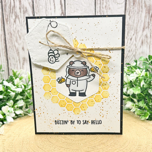 Eco-friendly Bee Keeper Handmade Card With Seed Paper Gift