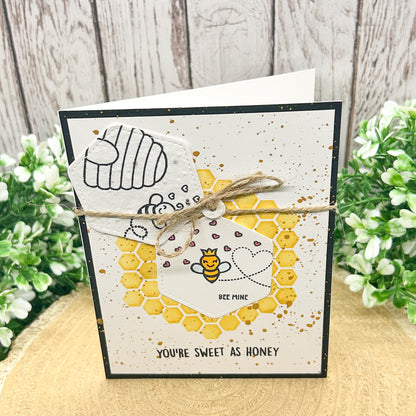 Eco-friendly Bee Mine Handmade Card With Seed Paper Gift-1