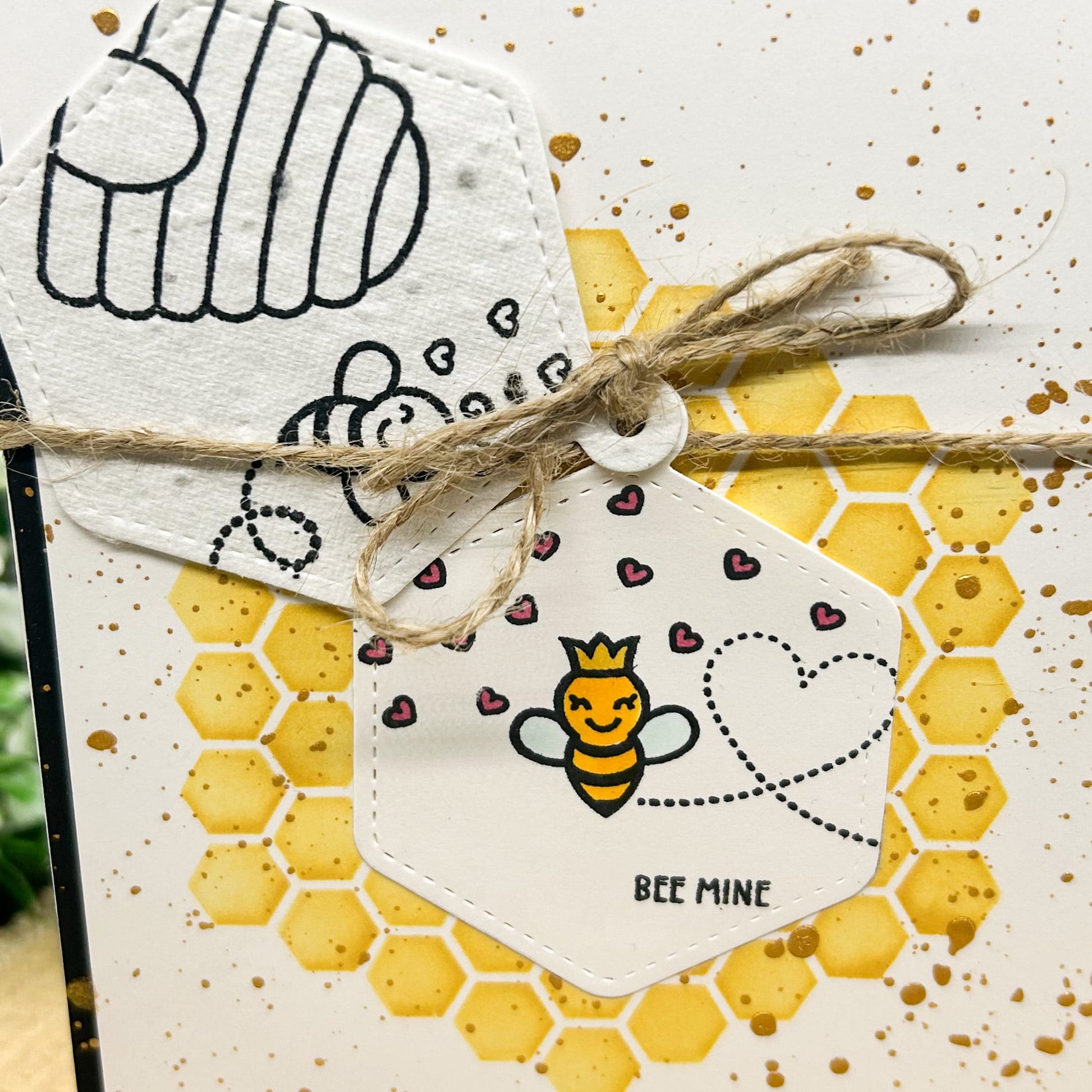 Eco-friendly Bee Mine Handmade Card With Seed Paper Gift-2