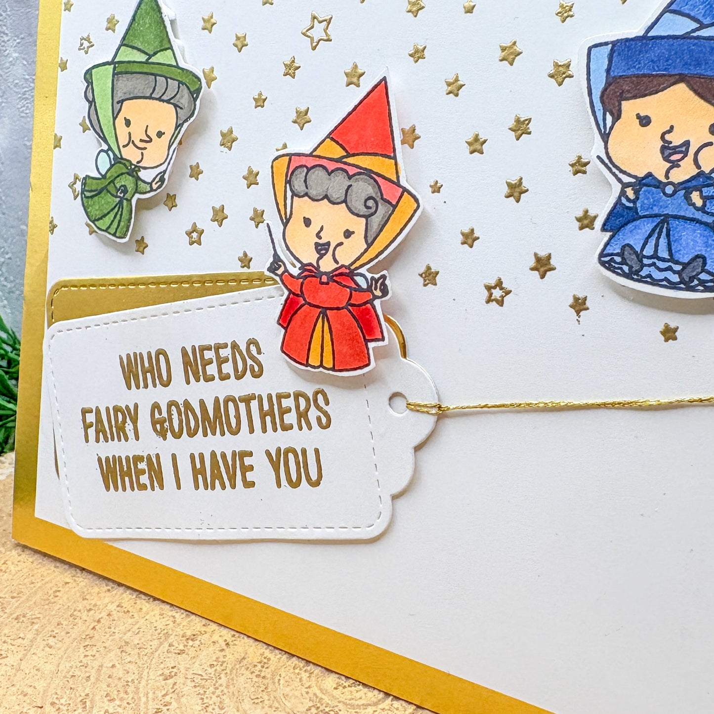 Fairy Godmothers Character Themed Handmade Card-2