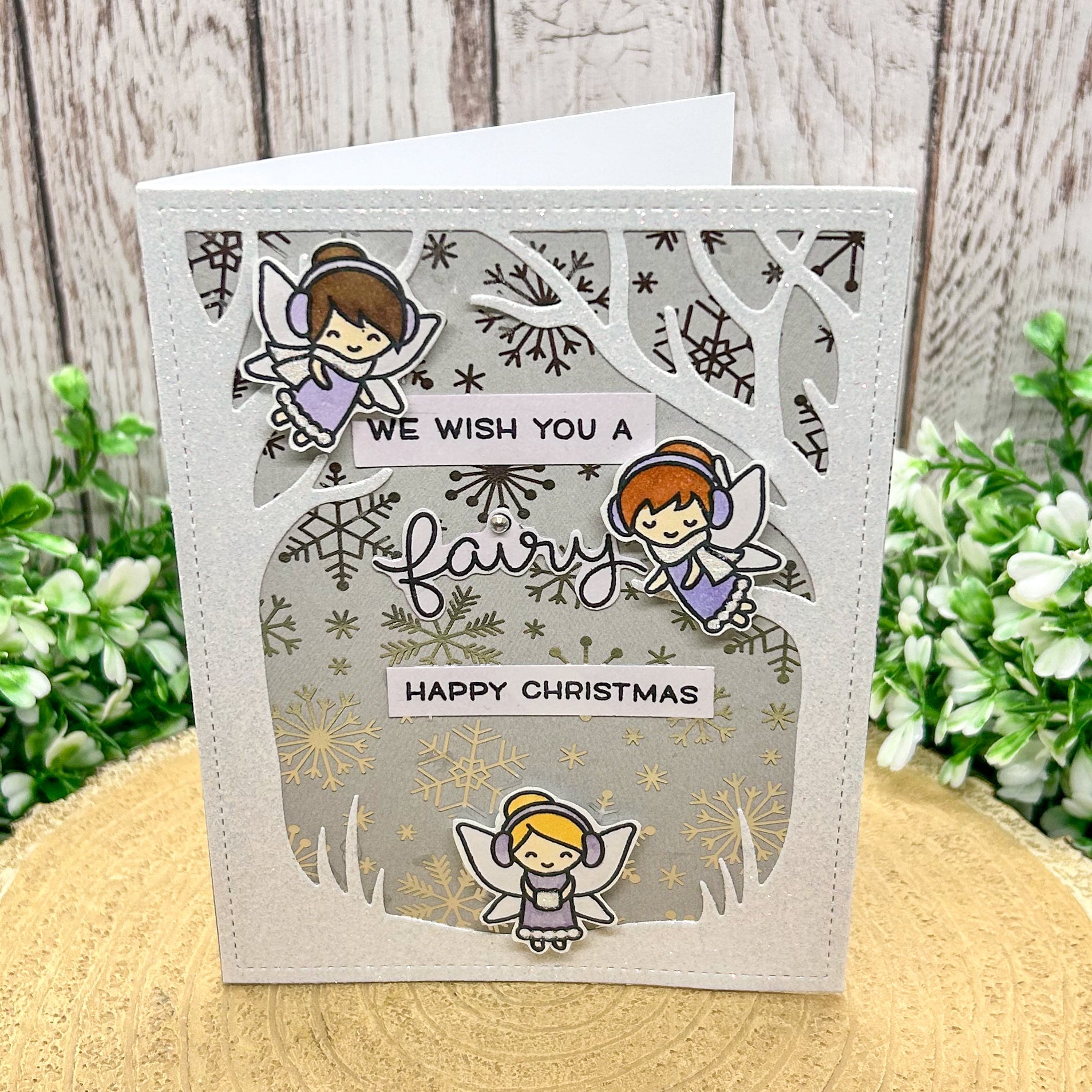 Fairy Merry Christmas Handmade Christmas Card-1