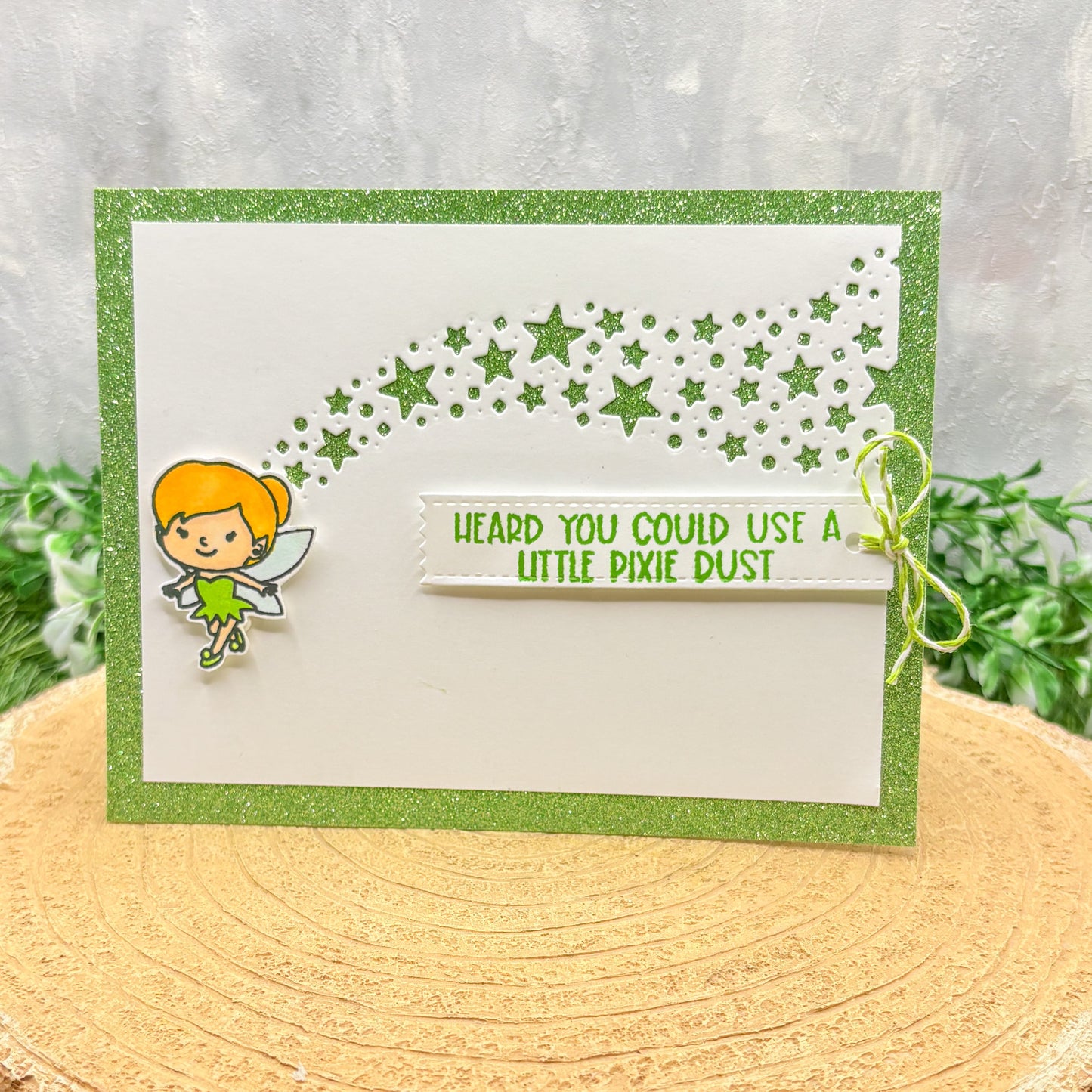 Fairy Pixie Dust Handmade Character Themed Card
