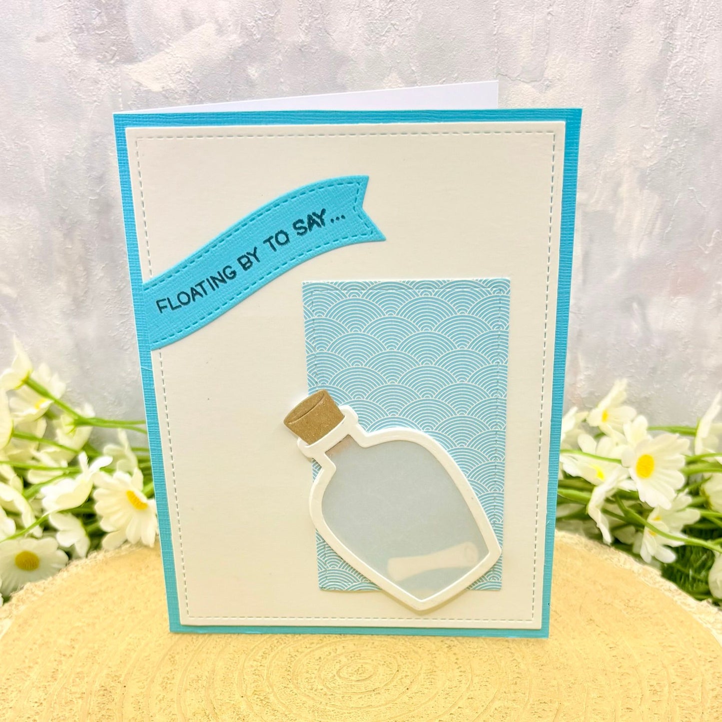 Floating By To Say...Handmade Card-1