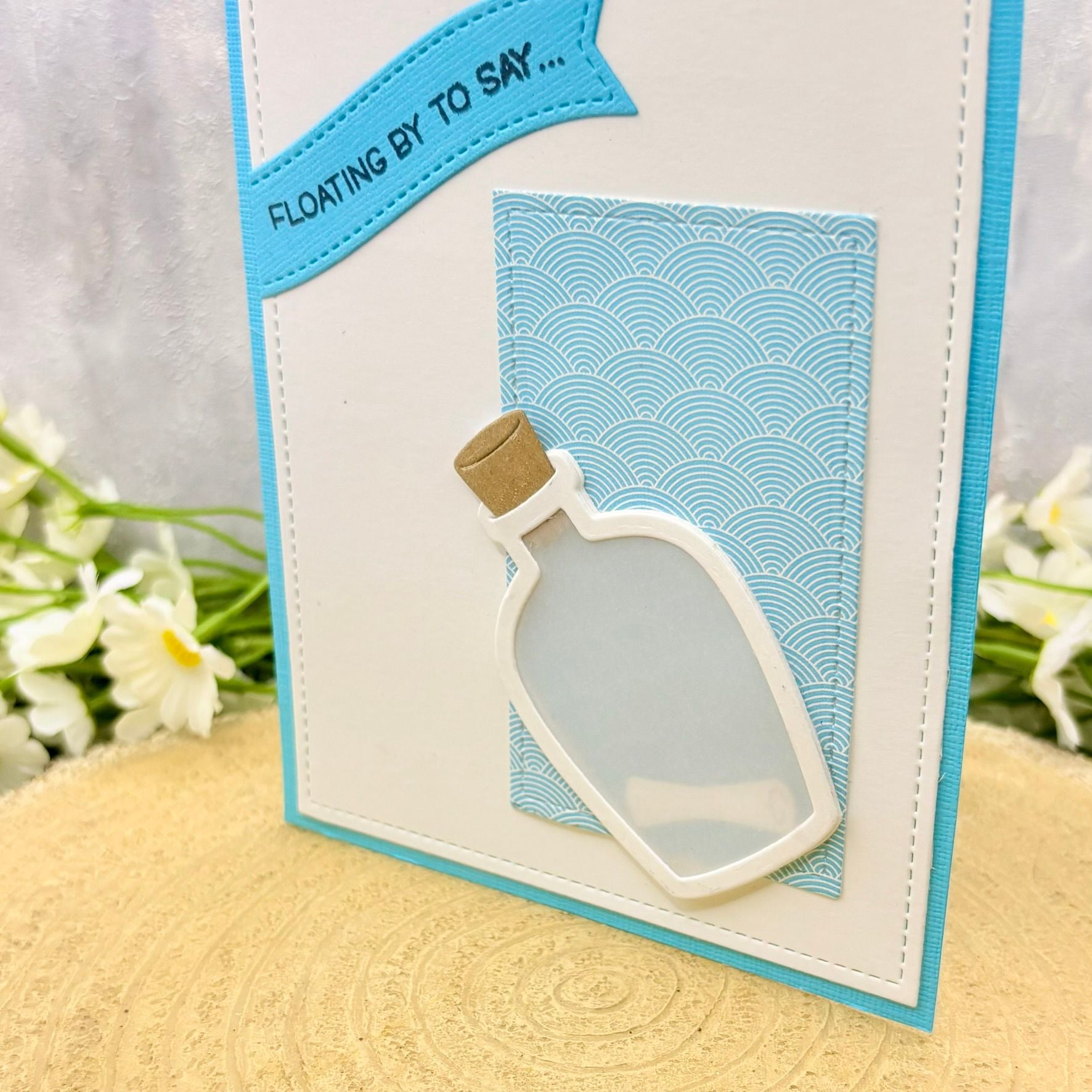 Floating By To Say...Handmade Card-2