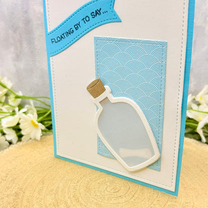Floating By To Say...Handmade Card-2