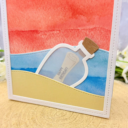 Floating By To Say Happy Birthday Handmade Card-2