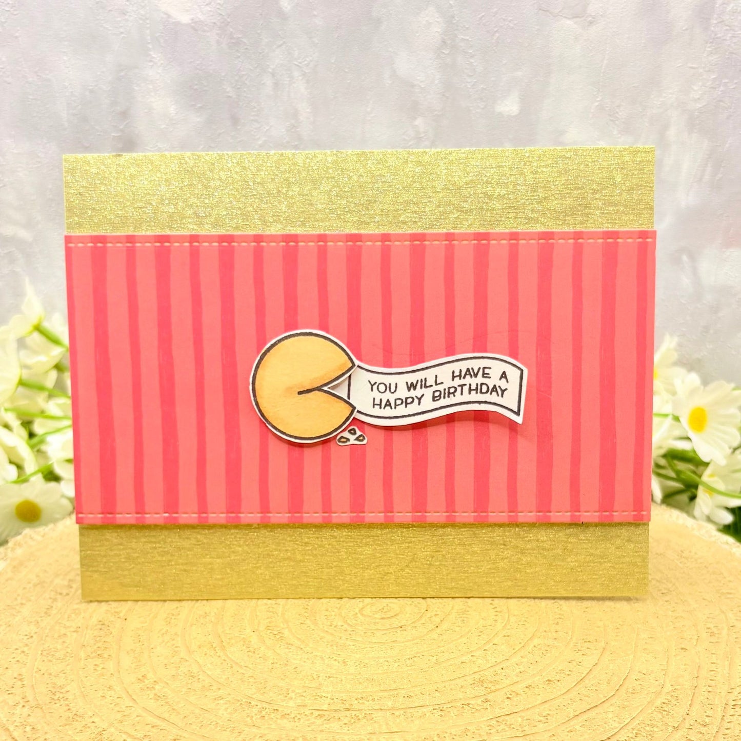Fortune Cookie Reveal Handmade Birthday Card-1