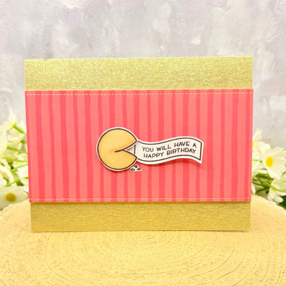 Fortune Cookie Reveal Handmade Birthday Card-1